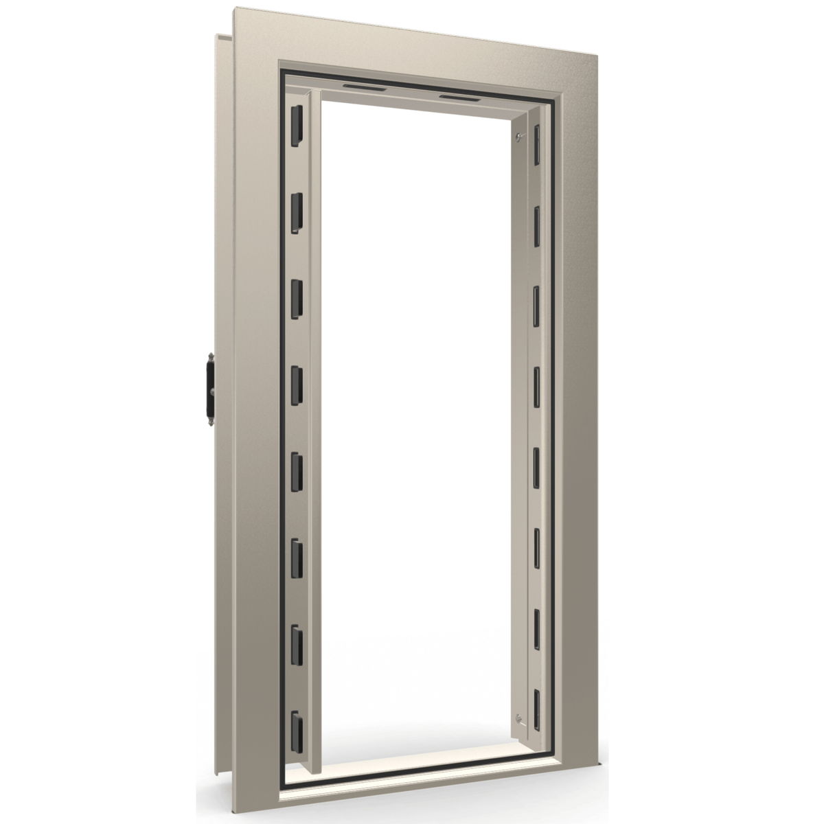 Vault Door Series | In-Swing | Left  Hinge | Champagne Gloss | Mechanical Lock - open