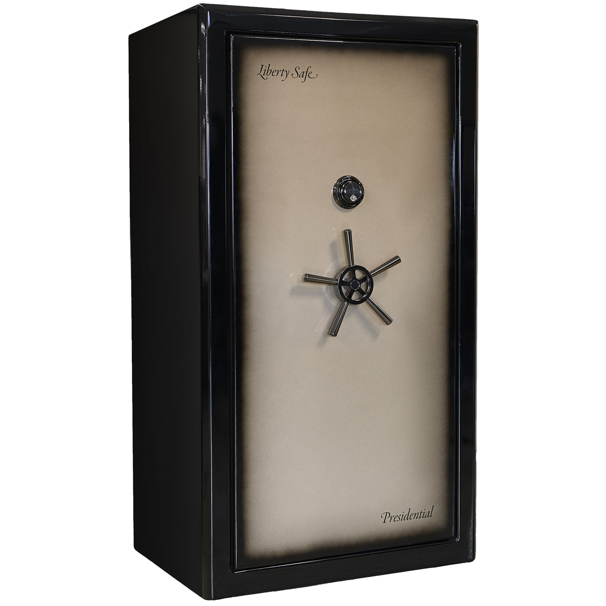 Presidential Series | Level 10 Security | 2.5 Hours Fire Protection | 40 | Dimensions: 66”(H) x 36”(W) x 27.75"(D*) | Champagne Gloss | Mechanical Lock - Closed