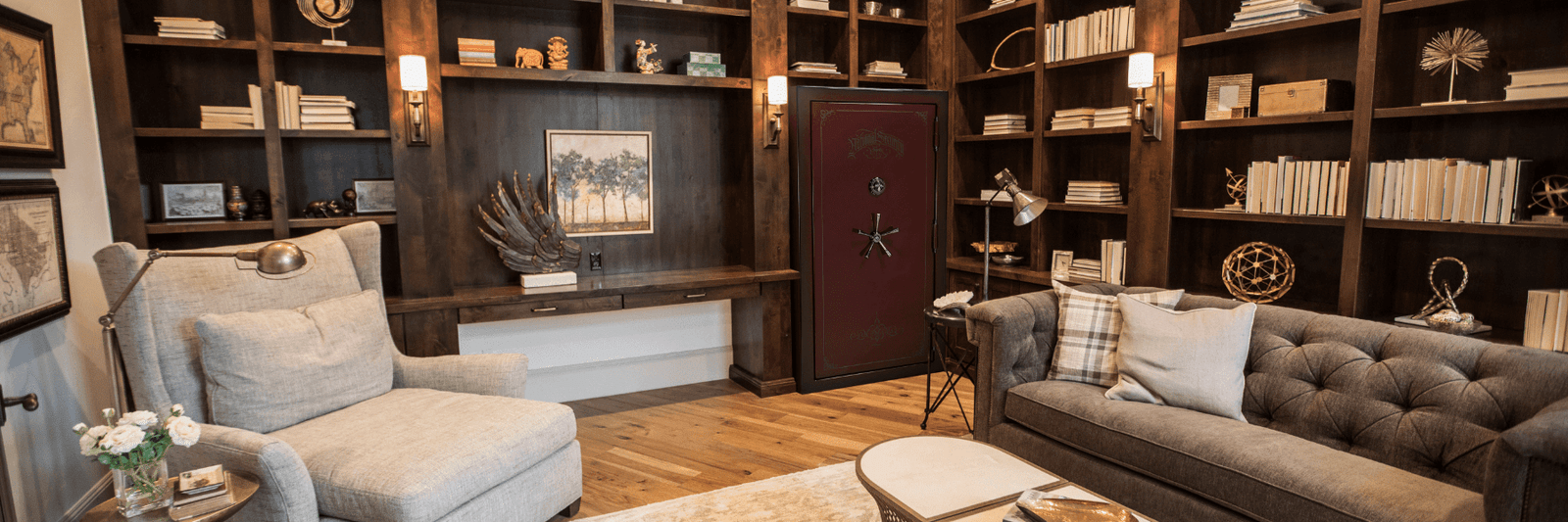 Liberty Safe in a living room