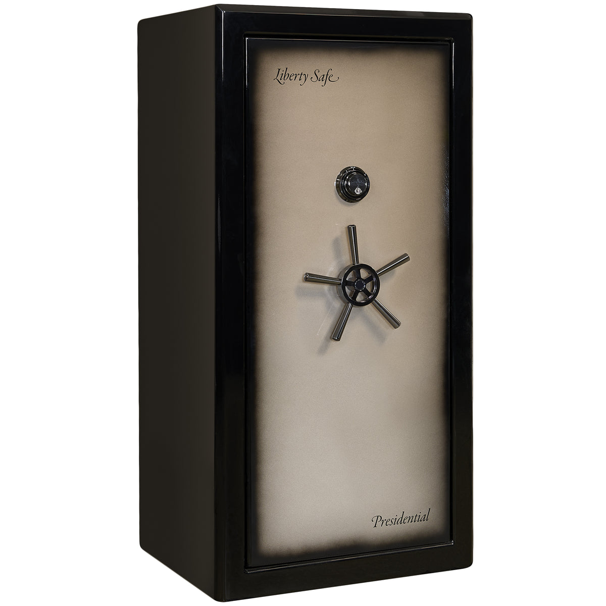 Presidential Series | Level 10 Security | 2.5 Hours Fire Protection | 25 | Dimensions: 60"(H) x 30"(W) x 24.75"(D*) | Champagne Gloss | Mechanical Lock - Closed