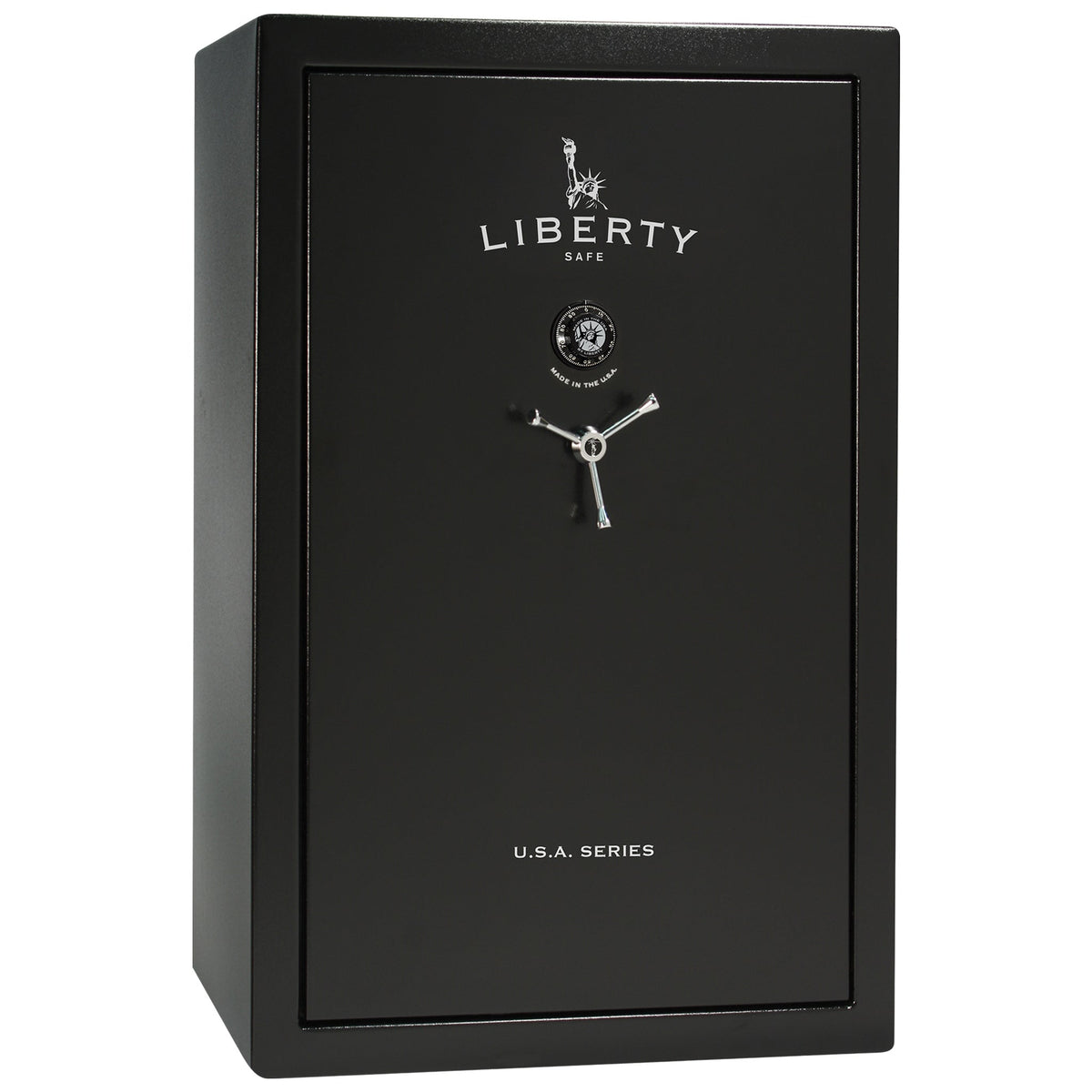 USA Series | Level 3 Security | 60 Minute Fire Rating | 48 | Dimensions: 60.5&quot;(H) x 42”(W) x 22&quot;(D) | Black Textured | Mechanical Lock - Closed Door